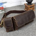 Fanny pack pochette cuir vintage homme GLADIOR