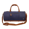 Sac de sport gym toile navy cuir homme GLADIOR