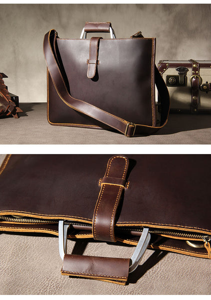 Sac de travail messenger cuir vintage homme GLADIOR