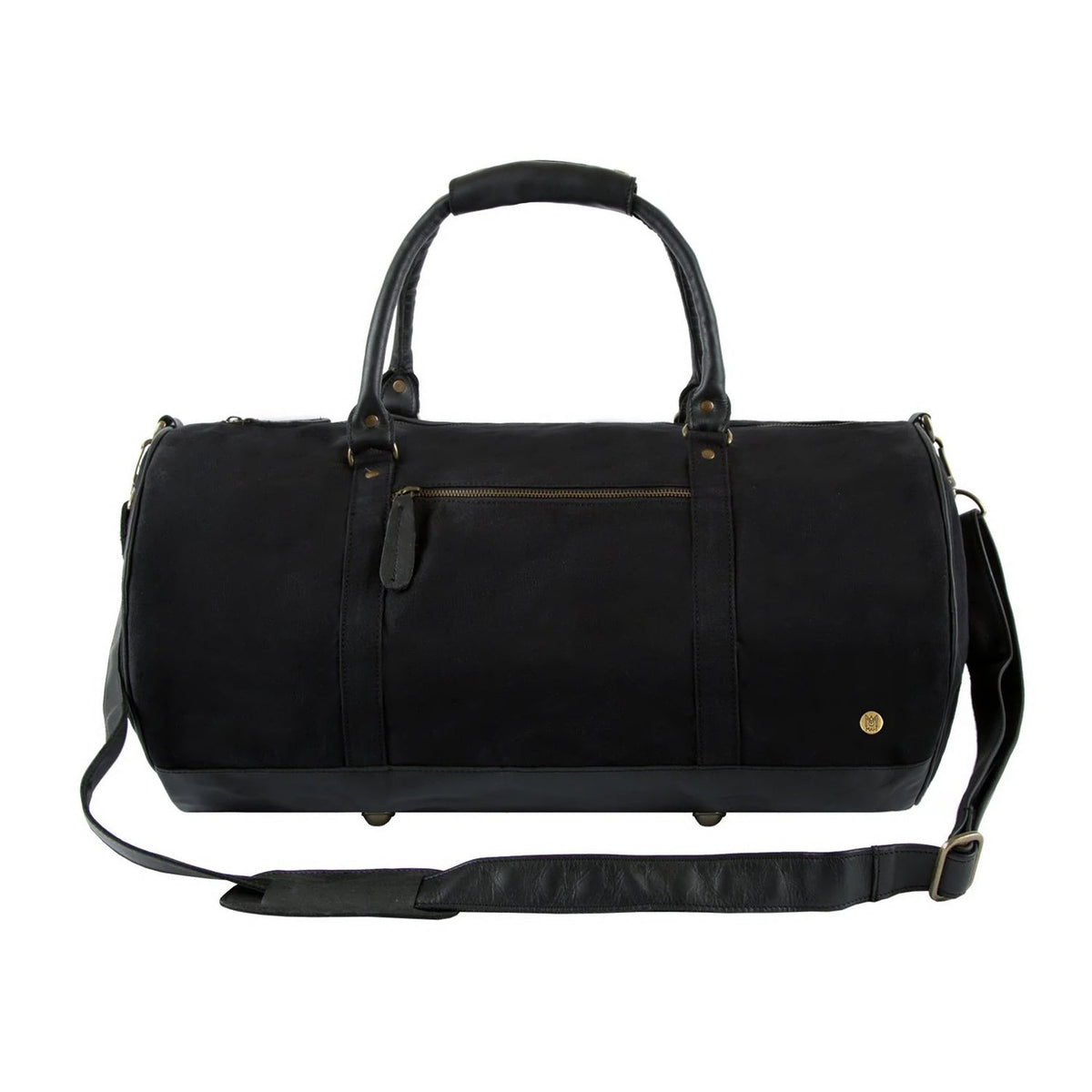 Sac de sport gym cuir noir toile homme GLADIOR