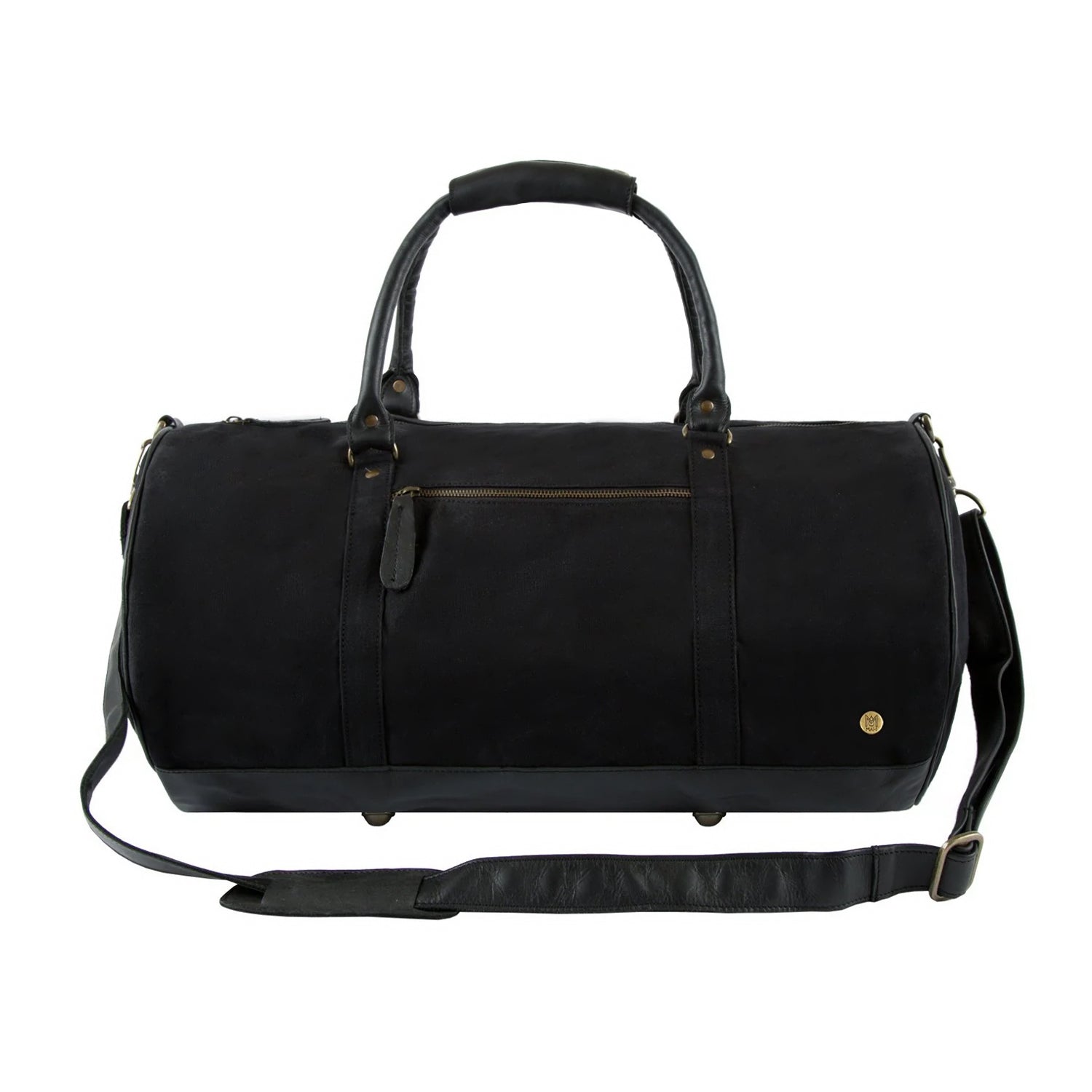 Sac de sport gym cuir noir toile homme GLADIOR