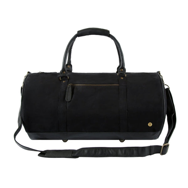 Sac de sport gym cuir noir toile homme GLADIOR