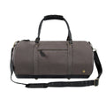 Sac de sport gym toile grise cuir noir homme GLADIOR
